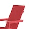 Flash Furniture Red Modern Poly Resin Adirondack Rocking Chair JJ-C14709-RED-GG - alternate 2